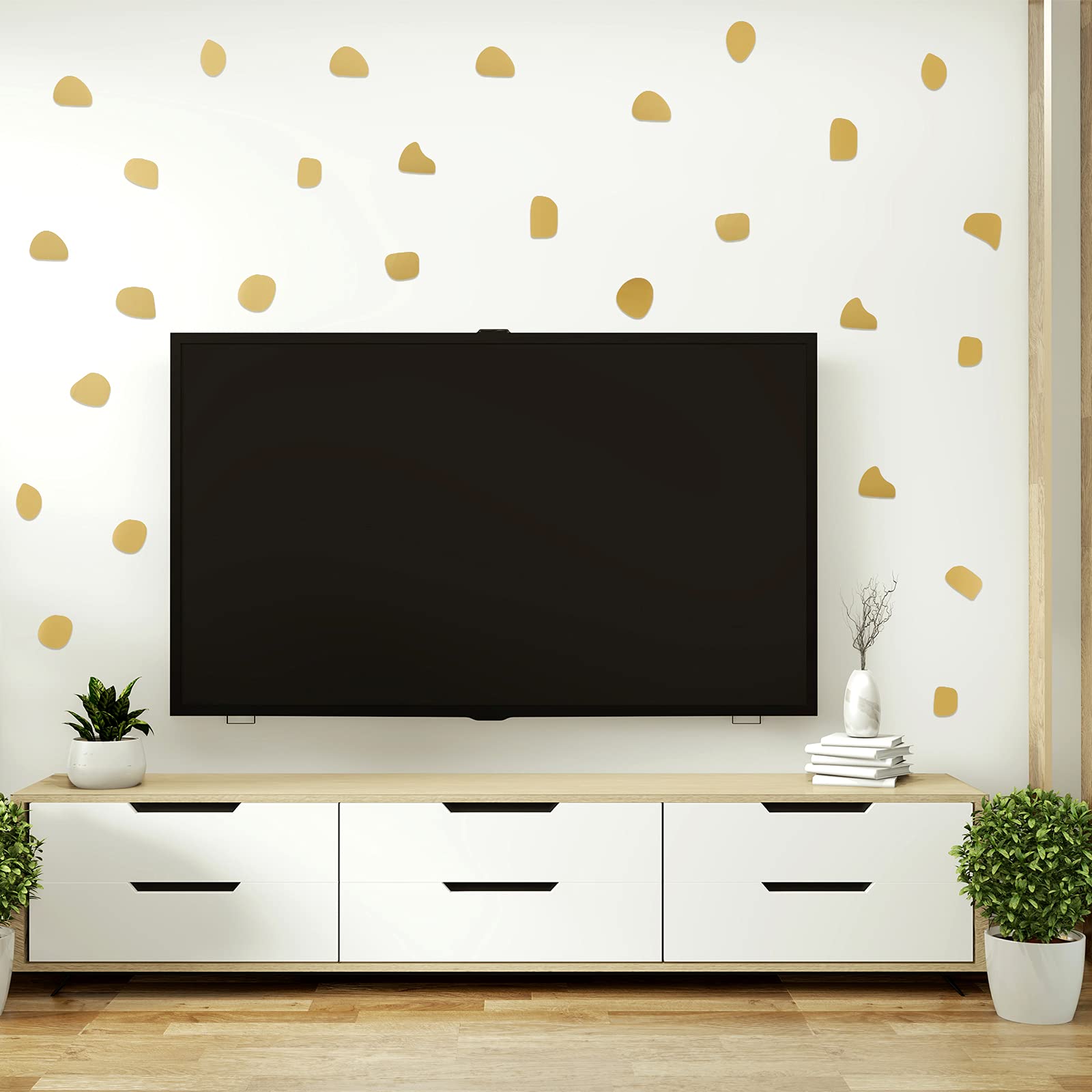 500 Pieces Irregular Polka Dots Boho Wall Decal Vinyl Nursery Wallpaper Sticker Wall Decor Peel And Stick Dot Wall Sticker For K